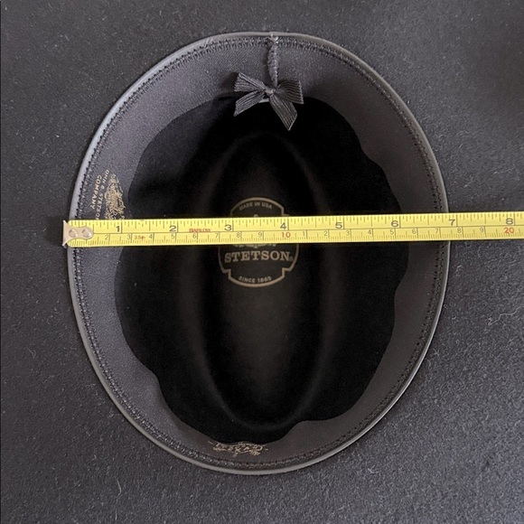 Stetson The Rapture Classic Black 100% Wool 4.5” Wide Brim Unisex Hat Medium - Picture 15 of 16